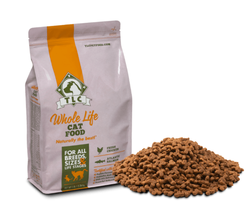Protein rich, meat-first TLC Whole Life Cat Food