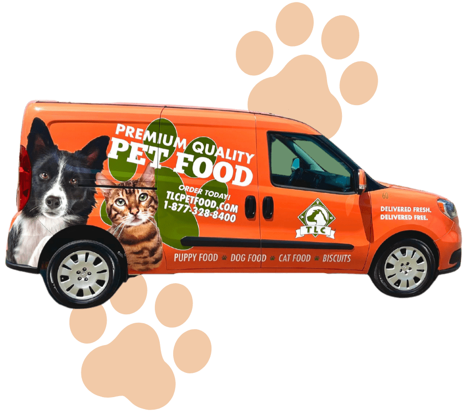 premium quality pet food van