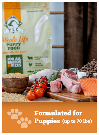 TLC Puppy Food is formulated for growing puppies
